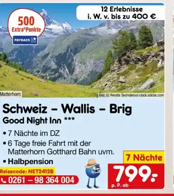 Netto Marken-Discount Schweiz-Wallis - Brig Good Night Inn *** Angebot