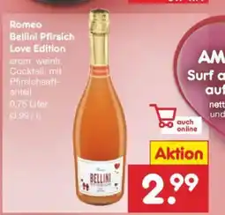 Netto Marken-Discount Romeo Bellini Pfirsich Love Edition Angebot