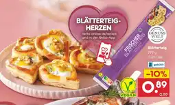 Netto Marken-Discount BLÄTTERTEIG- HERZEN Angebot