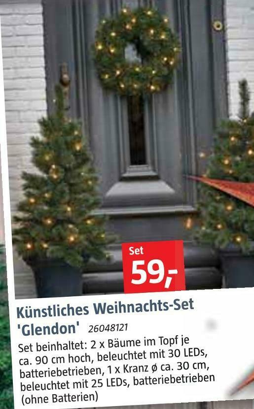 Künstliches weihnachtsset Angebot bei Bauhaus