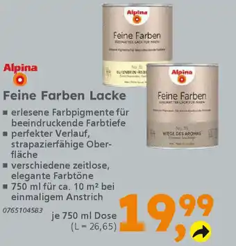 Globus Baumarkt Alpina Feine Farben Lacke Angebot