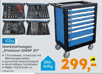 Globus Baumarkt Güde Werkstattwagen ,,Premium GWSP 07" Angebot