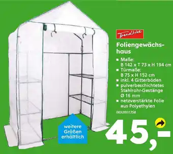 Globus Baumarkt TrendLine Foliengewächshaus Angebot