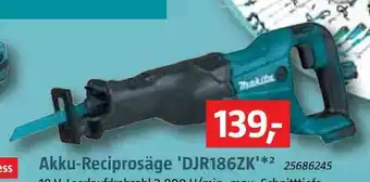 Bauhaus Makita akku-reciprosäge 'djr186zk' Angebot