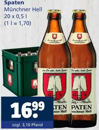 Getränkewelt Spaten münchner hell Angebot