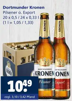 Getränkewelt Dortmunder kronen pilsener oder export Angebot