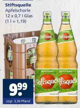 Getränkewelt Stiftsquelle apfelschorle Angebot