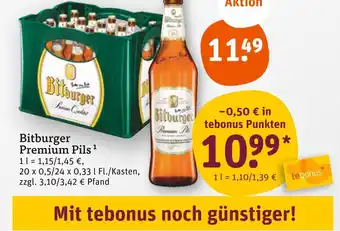 tegut Bitburger premium pils Angebot