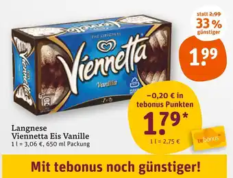 tegut Langnese viennetta eis vanille Angebot