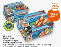 tegut Original bayerische laugenstangerl oder laugenbrezen Angebot