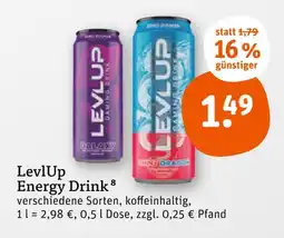 tegut Levlup energy drink Angebot