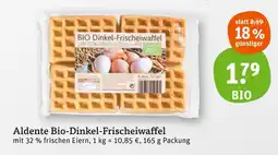 tegut Aldente bio-dinkel-frischeiwaffel Angebot