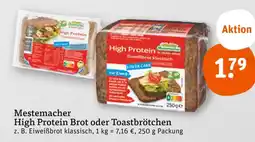 tegut Mestemacher high protein brot oder toastbrötchen Angebot