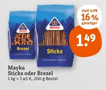 tegut Mayka sticks oder brezel Angebot