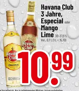 trinkgut Havana club 3 jahre, especial oder mango lime Angebot