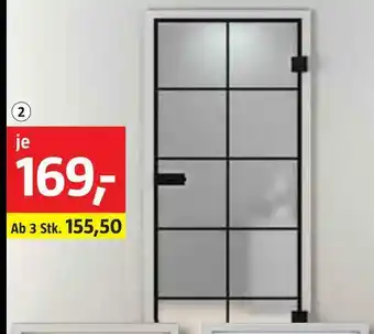 Bauhaus Diamond doors glasdrehtür black edition 'loft' Angebot