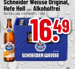 trinkgut Schneider weisse original, hefe hell oder alkoholfrei Angebot