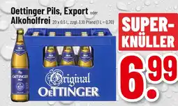 trinkgut Oettinger pils, export oder alkoholfrei Angebot