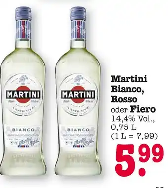 E-Center Martini bianco, rosso oder fiero Angebot