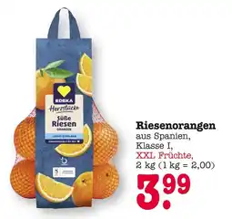 E-Center Edeka riesenorangen Angebot