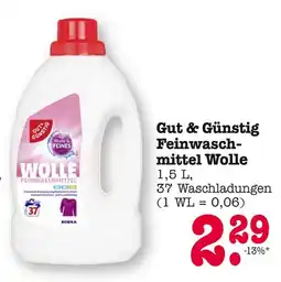 E-Center Gut & günstig feinwaschmittel wolle Angebot