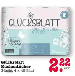 E-Center Glücksblatt küchentücher Angebot