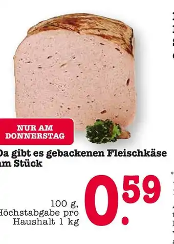 E-Center Gebackenen fleischkäse Angebot