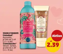 PENNY Tesori d'oriente cremebad ayurveda oder cremedusche Angebot