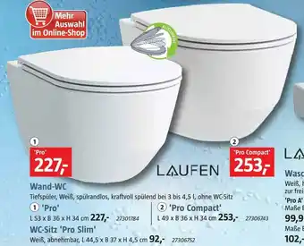 Bauhaus Laufen wand-wc Angebot