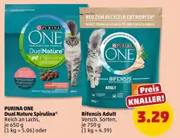 PENNY Purina one dual nature spirulina oder bifensis adult Angebot