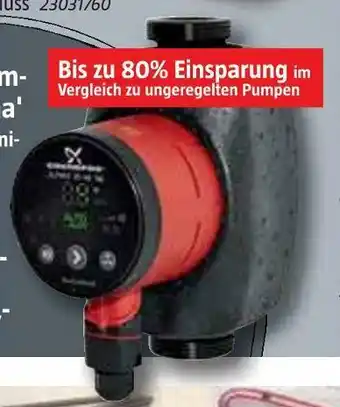 Bauhaus Energiespar umwälzpumpe 'alpha' Angebot