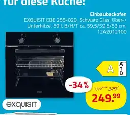 ROLLER Exquisit einbaubackofen ebe 255-020 Angebot