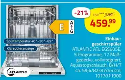 ROLLER Atlantic einbaugeschirrspüler atlantic atl egs605e Angebot