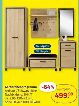 ROLLER Garderobenprogramm artisan-/schwarzeiche nachbildung Angebot