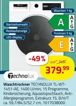 ROLLER Technolux waschtrockner Angebot