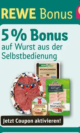 REWE Rewe 5% bonus Angebot