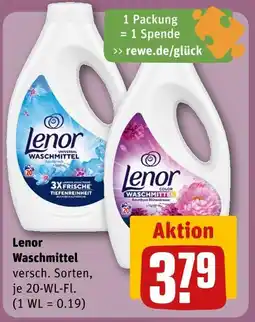 REWE Lenor universal waschmittel oder color waschmittel Angebot