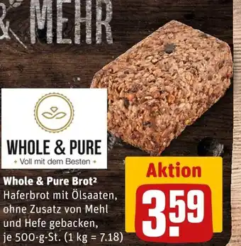 REWE Brot & mehr whole & pure brot Angebot