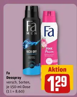 REWE Fa deospray Angebot