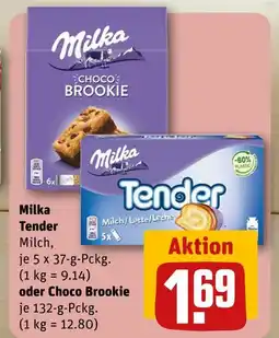 REWE Milka tender oder choco brookie Angebot