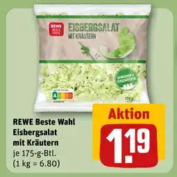 REWE Rewe beste wahl eisbergsalat mit kräutern Angebot