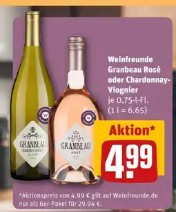 REWE Weinfreunde granbeau rosé oder chardonnay-viognier Angebot