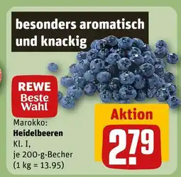 REWE Rewe beste wahl heidelbeeren Angebot