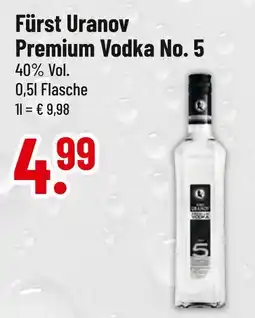 trinkgut Fürst uranov premium vodka no. 5 Angebot