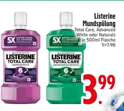 Edeka Listerine total care, advanced white oder naturals Angebot