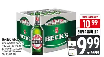 Edeka Beck's beck's pils Angebot