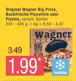 Marktkauf Wagner original wagner big pizza, backfrische piccolinis oder pizzies Angebot