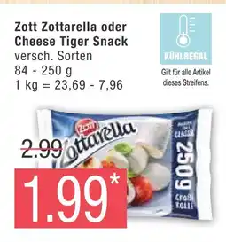 Marktkauf Zott zottarella oder cheese tiger snack Angebot