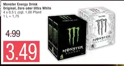 Marktkauf Monster energy drink original, zero oder ultra white Angebot