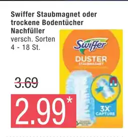 Marktkauf Swiffer staubmagnet oder trockene bodentücher nachfüller Angebot